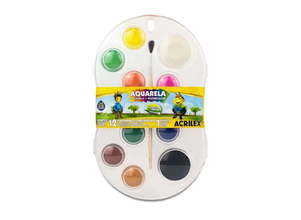 Aquarela 6 Cores Acrilex