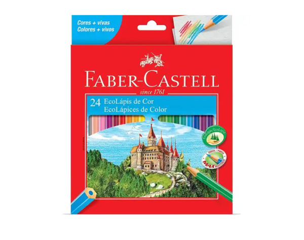 Lápis de Cor 24 Cores Faber-Castell