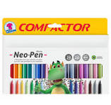 Canetinha Hidrográfica NeoPen Mirim Super Lavável 24 Cores Compactor