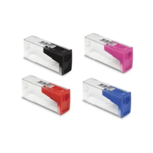 Apontador com Depósito Transparente Cores Sortidas Faber Castell