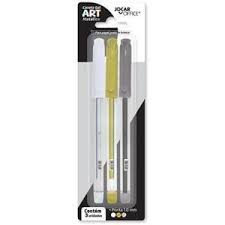 Caneta Esferográfica Art 1.0 Metálico 3 Cores Jocar Office